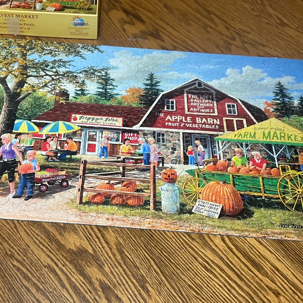 Ken Zylla Farm Market Jigsaw Puzzle 300 piece